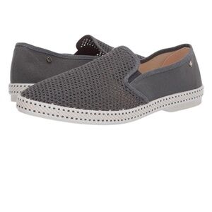 Rivieras Classic Canvas & Mesh Leisure Shoe in color Anthracite